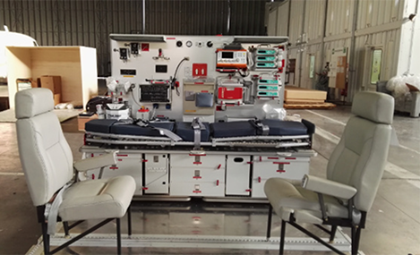 Intensivecare module on pallet
